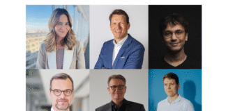 Carolin Schmied (Konzern Versicherungskammer), Philipp Belli (WWK Versicherungen), Alexander Huynh (QAware), Dr. Klaus Driever (ITHM, Allianz), Martin Gräfer (Die Bayerische) & Sascha Poggemann (Nice Cognigy)